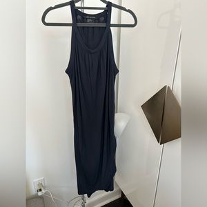 Armani Exchange navy blue drape dress NEVER WORN